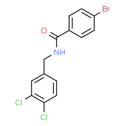 ChemSpider 2D Image | 4-Bromo-N-(3,4-dichlorobenzyl)benzamide | C14H10BrCl2NO