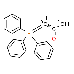 ChemSpider 2D Image | 1-(Triphenylphosphoranylidene)-2-(~13~C_3_)propanone | C1813C3H19OP