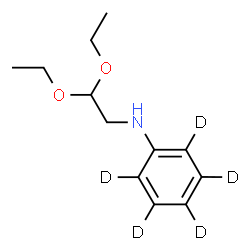 ChemSpider 2D Image | N-(2,2-Diethoxyethyl)(~2~H_5_)aniline | C12H14D5NO2