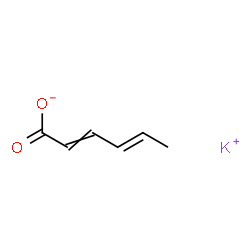 ChemSpider 2D Image | Potassium (2E,4E)-2,4-hexadienoate | C6H7KO2