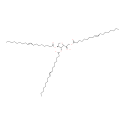 ChemSpider 2D Image | 1,4-Anhydro-2,3,6-tri-O--(9E)-9-octadecenoyl-D-glucitol | C60H108O8