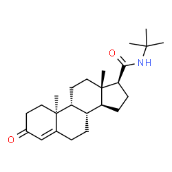 ChemSpider 2D Image | (9beta,10alpha,17beta)-N-(2-Methyl-2-propanyl)-3-oxoandrost-4-ene-17-carboxamide | C24H37NO2