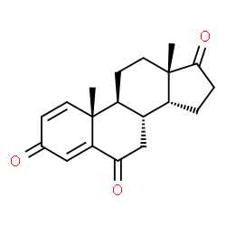 ChemSpider 2D Image | (14beta)-Androsta-1,4-diene-3,6,17-trione | C19H22O3
