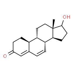 ChemSpider 2D Image | (9beta,10alpha)-17-Hydroxyestra-4,6-dien-3-one | C18H24O2