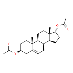 ChemSpider 2D Image | (3beta,8alpha,17alpha)-Androst-5-ene-3,17-diyl diacetate | C23H34O4