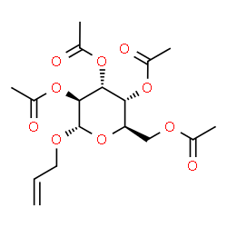 ChemSpider 2D Image | Allyl 2,3,4,6-tetra-O-acetyl-alpha-D-altropyranoside | C17H24O10