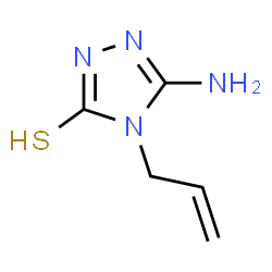 ChemSpider 2D Image | 4-Allyl-5-amino-2,4-dihydro-3H-1,2,4-triazole-3-thione | C5H8N4S