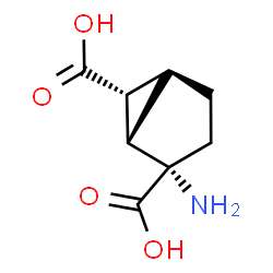 ChemSpider 2D Image | (1S,2S,6R)-2-Aminobicyclo[3.1.0]hexane-2,6-dicarboxylic acid | C8H11NO4