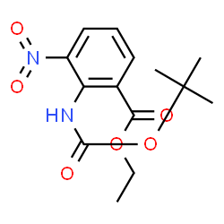 ChemSpider 2D Image | Ethyl-2-t-butoxy-2-carboxylamino-3-nitrobenzoate | C14H18N2O6