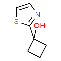 ChemSpider 2D Image | 1-(Thiazol-2-yl)cyclobutanol | C7H9NOS