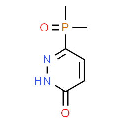 ChemSpider 2D Image | 6-(Dimethylphosphoryl)-3(2H)-pyridazinone | C6H9N2O2P