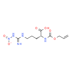 ChemSpider 2D Image | N~2~-[(Allyloxy)carbonyl]-N~5~-(N-nitrocarbamimidoyl)-D-ornithine | C10H17N5O6