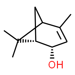 ChemSpider 2D Image | (1S,2S)-4,6,6-Trimethylbicyclo[3.1.1]hept-3-en-2-ol | C10H16O