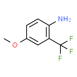 ChemSpider 2D Image | 4-Methoxy-2-(trifluoromethyl)aniline | C8H8F3NO