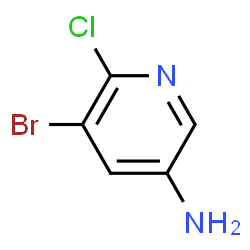 ChemSpider 2D Image | 5-Brom-6-chlorpyridin-3-amin | C5H4BrClN2