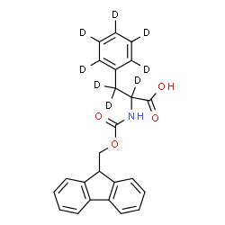 ChemSpider 2D Image | N-[(9H-Fluoren-9-ylmethoxy)carbonyl](alpha,beta,beta,2,3,4,5,6-~2~H_8_)phenylalanine | C24H13D8NO4
