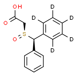 ChemSpider 2D Image | [(S)-{(R)-Phenyl[(~2~H_5_)phenyl]methyl}sulfinyl]acetic acid | C15H9D5O3S
