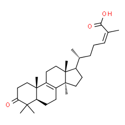 ChemSpider 2D Image | (17xi,24Z)-3-Oxolanosta-8,24-dien-26-oic acid | C30H46O3