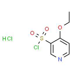 ChemSpider 2D Image | 4-Ethoxy-3-pyridinesulfonyl chloride hydrochloride (1:1) | C7H9Cl2NO3S