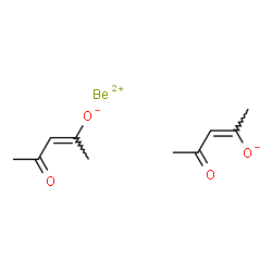 ChemSpider 2D Image | Beryllium (2E)-4-oxo-2-penten-2-olate (2Z)-4-oxo-2-penten-2-olate (1:1:1) | C10H14BeO4