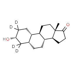 ChemSpider 2D Image | (3alpha,5beta)-3-Hydroxy(2,2,4,4-~2~H_4_)estran-17-one | C18H24D4O2