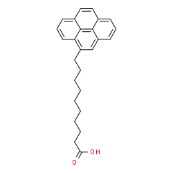 ChemSpider 2D Image | 10-(4-Pyrenyl)decanoic acid | C26H28O2