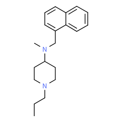 ChemSpider 2D Image | N-Methyl-N-(1-naphthylmethyl)-1-propyl-4-piperidinamine | C20H28N2