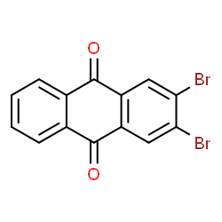 ChemSpider 2D Image | 2,3-Dibromo-9,10-anthraquinone | C14H6Br2O2