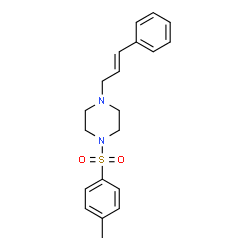 ChemSpider 2D Image | 1-[(4-Methylphenyl)sulfonyl]-4-[(2E)-3-phenyl-2-propen-1-yl]piperazine | C20H24N2O2S