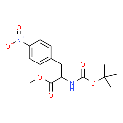 ChemSpider 2D Image | methyl N-(tert-butoxycarbonyl)-4-nitrophenylalaninate | C15H20N2O6