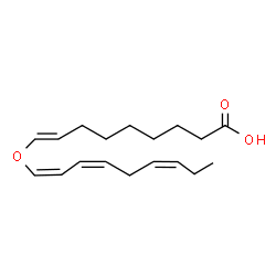 ChemSpider 2D Image | (8E)-9-[(1Z,3Z,6Z)-1,3,6-Nonatrien-1-yloxy]-8-nonenoic acid | C18H28O3