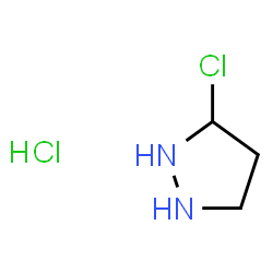 ChemSpider 2D Image | 3-Chloropyrazolidine hydrochloride (1:1) | C3H8Cl2N2