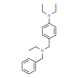 ChemSpider 2D Image | 4-{[Benzyl(ethyl)amino]methyl}-N,N-diethylaniline | C20H28N2