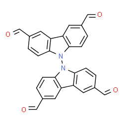 ChemSpider 2D Image | 9,9'-Bicarbazole-3,3',6,6'-tetracarbaldehyde | C28H16N2O4