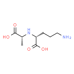 ChemSpider 2D Image | N~2~-[(1R)-1-Carboxyethyl]-D-ornithine | C8H16N2O4