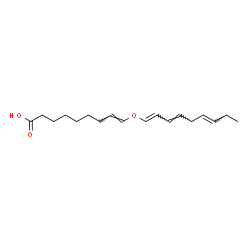 ChemSpider 2D Image | (8E)-9-[(1E,3E,6E)-1,3,6-Nonatrien-1-yloxy]-8-nonenoic acid | C18H28O3