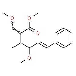 ChemSpider 2D Image | Methyl (2Z,5E)-4-methoxy-2-(methoxymethylene)-3-methyl-6-phenyl-5-hexenoate | C17H22O4
