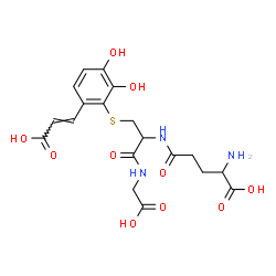 ChemSpider 2D Image | gamma-Glutamyl-S-{6-[(E)-2-carboxyvinyl]-2,3-dihydroxyphenyl}cysteinylglycine | C19H23N3O10S