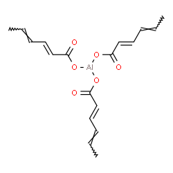 ChemSpider 2D Image | Aluminium tri[(2E,4E)-2,4-hexadienoate] | C18H21AlO6