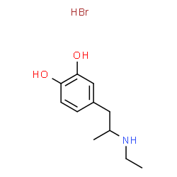 ChemSpider 2D Image | 4-(2-(ethylamino)propyl)-1,2-benzenediol hydrobromide | C11H18BrNO2