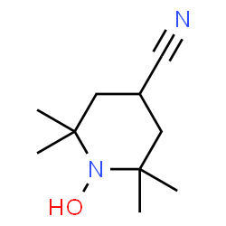 ChemSpider 2D Image | 1-piperidinyloxy, 4-cyano-2,2,6,6-tetramethyl- | C10H17N2O