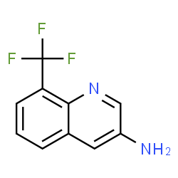 ChemSpider 2D Image | 8-(Trifluoromethyl)-3-quinolinamine | C10H7F3N2