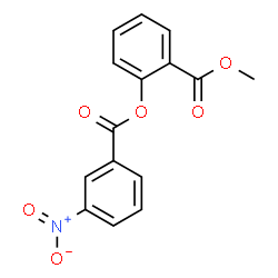 ChemSpider 2D Image | Methyl 2-[(3-nitrobenzoyl)oxy]benzoate | C15H11NO6