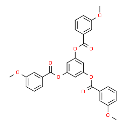 ChemSpider 2D Image | Benzene-1,3,5-triyl tris(3-methoxybenzoate) | C30H24O9