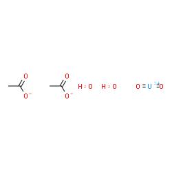 ChemSpider 2D Image | Dioxouranium(2+) acetate hydrate (1:2:2) | C4H10O8U