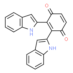 ChemSpider 2D Image | bisindolylbenzoquinone | C22H14N2O2