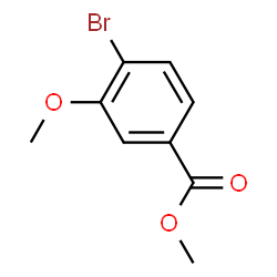 ChemSpider 2D Image | Methyl 4-bromo-3-methoxybenzoate | C9H9BrO3