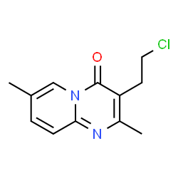 ChemSpider 2D Image | 3-(2-Chloroethyl)-2,7-dimethyl-4H-pyrido[1,2-a]pyrimidin-4-one | C12H13ClN2O
