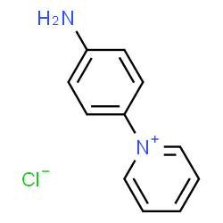 ChemSpider 2D Image | 1-(4-Aminophenyl)pyridinium chloride | C11H11ClN2