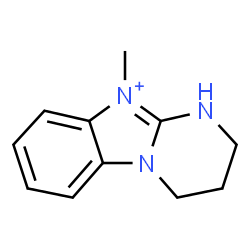 ChemSpider 2D Image | 10-Methyl-1,2,3,4-tetrahydropyrimido[1,2-a]benzimidazol-10-ium | C11H14N3